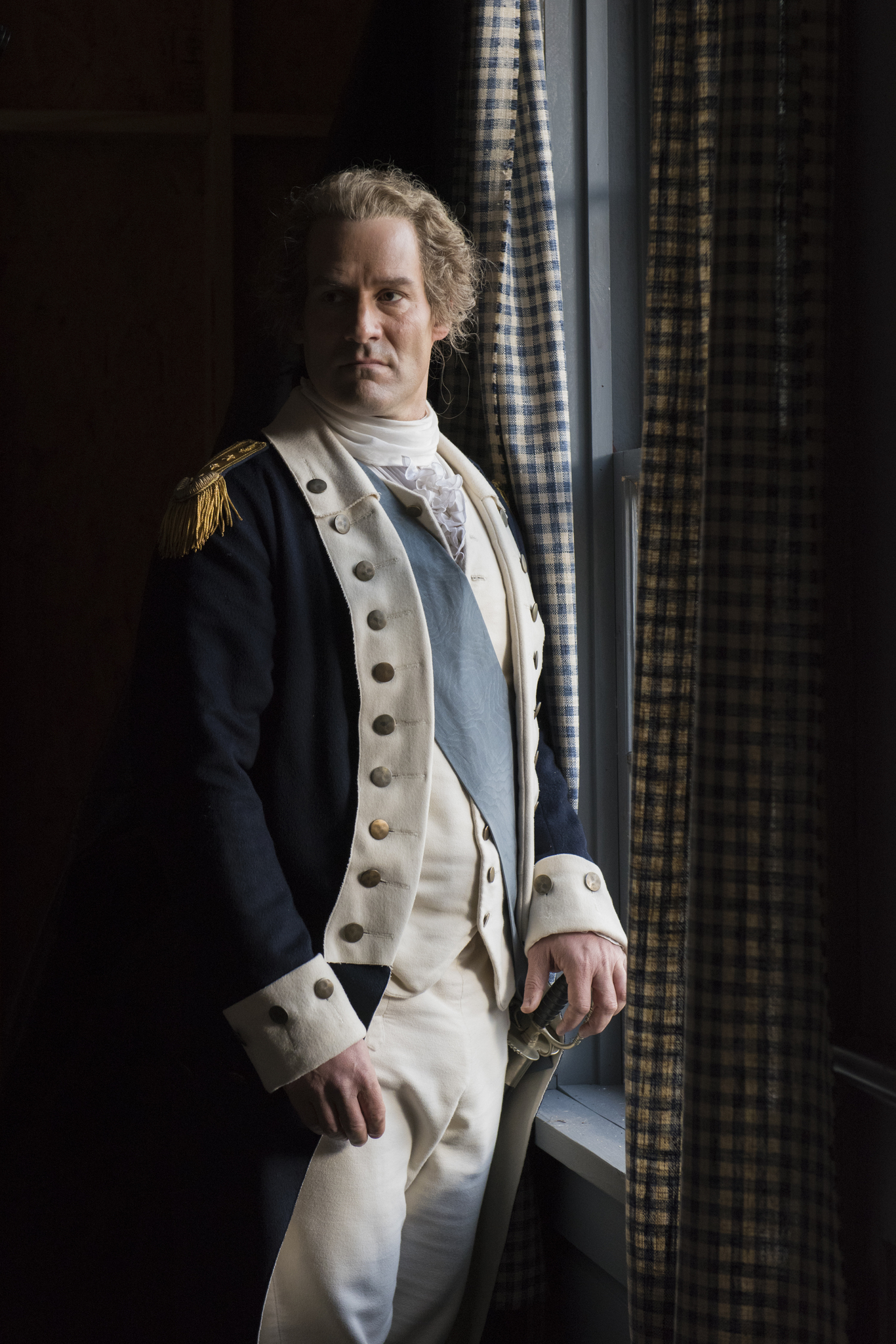 Ian Kahn as George Washington in the TV Series TURN Washington's Spies