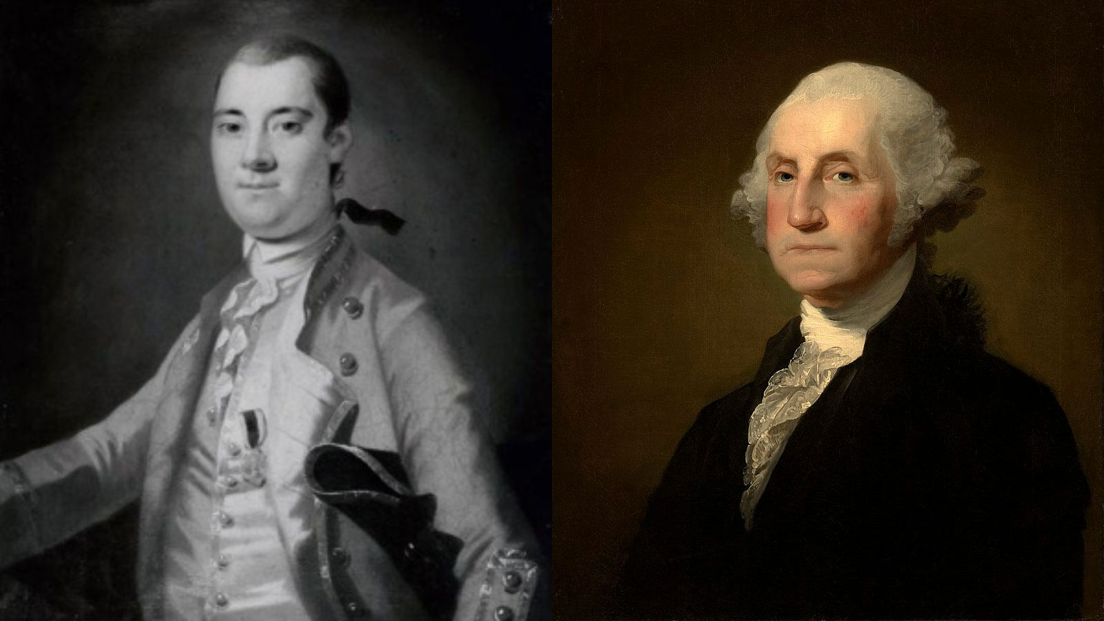 Portraits of William Tryon and George Washington